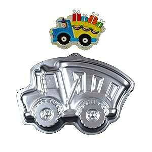 WOTOY 13 inch 3D Truck Aluminum Cake Baking Pan Mold