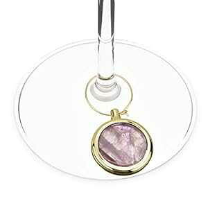 Twine 6157 Garden Party: mE C `[ ZbgAt[ TCYA}`J[ Twine 6157 Garden Party: Agate Wine Charm Set, One Size, Multicolor