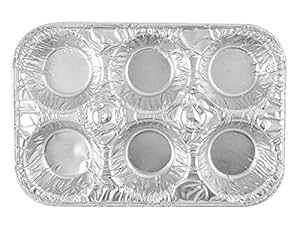 }tBp 20 pbN ĝăA~zC 6 JbvWTCY JbvP[LA~jpCALbVAXtĂ߂ Just Partyware 20-Pack Muffin Pans Disposable Aluminum Foil 6-Cup Standard Size T