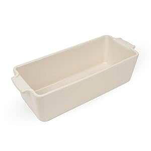 Peugeot, 10.31 x 4.33 x 3.15 inch interior Appolia Ceramic Loaf Pan, 10.3 x 4.3 x 3.1 inch, Ecru