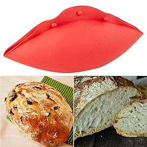 Kamehame Silicone Bread Bowl, Loaf Pan, Microwave Vegetable Steamer, No Knead Bread Bowl, BPA Free, Baking Bowl Dough For Sourdough Lame Bread