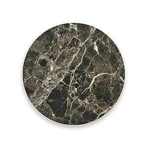 STAYTOP Brown Marble Style Coasters, Absorbent Coasters for Drinks Ceramic with Cork Back Coasters, No Holder, Unique Present for Men Women Bar Housewarming Party Home Decor, Set of 4