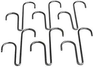 Enclume _uxtbN 6Zbg |bgbNƕp n}[X`[ Enclume Double Level Hook, Set of 6, Use with Pot Racks, Hammered Steel
