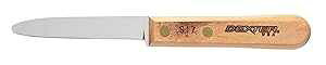 Dexter Outdoors Dexter Russell Clam Shucking Knife with Carbon Steel Blade and Riveted Handle, 3-Inch, Made in USA