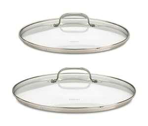 Cuisinart 71-2228CG VFt̃NVbN XeX KXW 2 s[X ZbgA9 C` & 11 C` KXJo[ Cuisinart 71-2228CG Chef's Classic Stainless 2-Piece Glass Lid Set,9" & 11" Glass covers