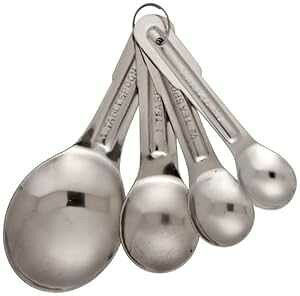 Adcraft MSS-4 Stainless Steel Measuring Spoon Set, 4-Piece