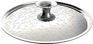 Alessi MW200/24"Dressed" Lid in 18/10 Stainless Steel Mirror Polished With Decoration, Silver