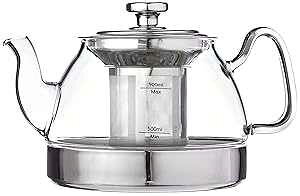 ���j�E�F�A 1200ml �z�b�v�g�b�v�g �K���X�P�g�� �t�B���^�[�t�� [] Uniware 1200ml Hop Topt Glass Kettle with Filter []