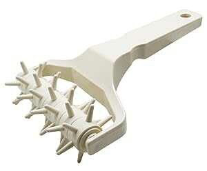 Meta-U Time-Saver Pizza Dough Roller Docker - Dough Blistering Killer - Buy One Get Three (Pizza Cutter and Pastry Scraper) - Gift Package