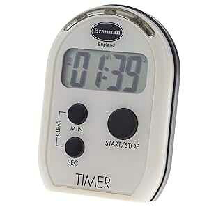 Brannan Visual Timer Multi Function with Vibrating Audible and Flashing Alarm - Seniors Countdown Timer Ideal for The Visually and Hearing Impaired