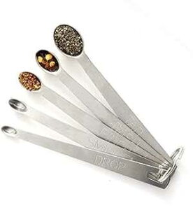 Brccee AC vʃXv[ 5 Zbg (^b`A_bVAs`AX~WFAhbv) ~jXeXX`[vʃXv[ Brccee AC Measuring Spoons Set of 5, (tad, dash, pinch, smidgen and drop) Mini Stainless