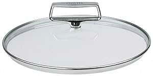 Cristel Castel'Pro Domed Glass Lids With Fixed Stainless Handle (9.5)