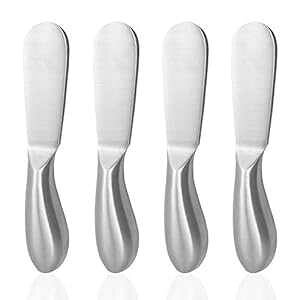 `[YXvb_[Zbg 4 {ASourceTon XeXX`[ړI`[Yƃo^[Xvb_[iCt 4 Pieces Cheese Spreader Set, SourceTon Stainless Steel Multipurpose Cheese and Butter Spreader Knives