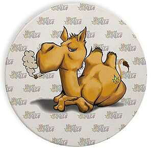 Z~bN Xg[ R[X^[ R[X^[ 4 Zbg - |bg X[LO  ʔ 킢 N_ WCg Hat Shark Ceramic Stone Coaster Coasters Set of Four - Pot Smoking Pals Funny Cute Camel Join