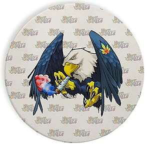 Z~bN Xg[ R[X^[ R[X^[ 4 Zbg - |bg X[LO  ʔ 킢 nNgEV WCg Hat Shark Ceramic Stone Coaster Coasters Set of Four - Pot Smoking Pals Funny Cute B