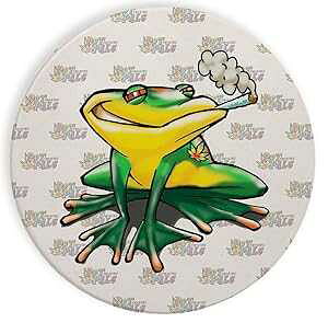 Z~bN Xg[ R[X^[ R[X^[ 4 Zbg - |bg X[LO  ʔ 킢 JG WCg Hat Shark Ceramic Stone Coaster Coasters Set of Four - Pot Smoking Pals Funny Cute Frog Joint
