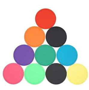 MIZORLIE 4 Non Slip Coasters Heat Insulation Colorful Unique Slice Silicone Drink Cup Mat,Anti-Slip Cup Coasters Protect Furniture and Table from Water Marks and Scratch Damage.Mixed Color(10pcs)