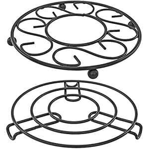 Southern Homewares ^|bg}bg zbg ܓz_[X^h ϋv̂X^CbVȃfUC JE^[gbve[up 2Zbg Southern Homewares Metal Pot Mat Hot Cookware T