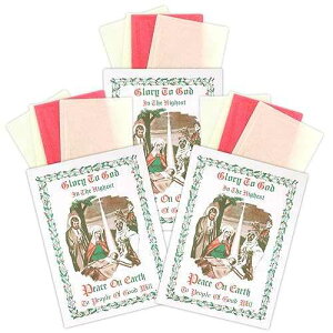 Glory to God 3 zCg 1 sN `Iȃ|[h̃NX}X Oplatki EGn[XA3 pbN Trinity Church Supply Glory to God 3 White 1 Pink Traditional Polish Christmas Oplatki Wafers, Pack of 3