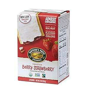 Nature's Path Nature s Path Organic Frosted Berry Strawberry Toaster Pastries, 11 Ounce (Pack of 12), Non-GMO, Made with Real Fruit