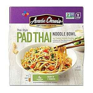 �A�j�[�E�`�����̃k�[�h���{�E���A�^�C���p�b�^�C�A�r�[�K���A��GMO�v���W�F�N�g�F�؍ς݁A8.1�I���X�i6�p�b�N�j Annie Chun's Noodle Bowl, Thai-Style Pad Thai, Vegan, Non GMO Project Verified, 8.1 Oz (Pack of 6)