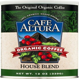 Cafe Altura Ground オーガニックコーヒー、ハウスブレンド、12オンス (3個パック) Cafe Altura Ground Organic Coffee, House Blend, 12 Ounce (Pack of 3)