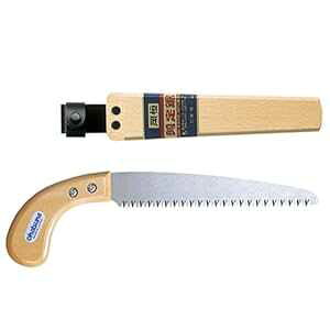 岡常 107 手剪定鋸 木鞘付 195mm 盆栽 Garden & Patio Okatsune 107 Hand Pruning Saw,wood sheath with 195 mm, Bonsai