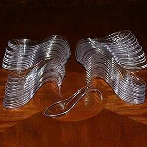 アジアン スプーン - プラスチック製ホルダーブまたはデザート スプーン - 50 個パッケージ Clear Lake Asian Spoon - Plastic Horderve or Dessert spoon - Package of 50