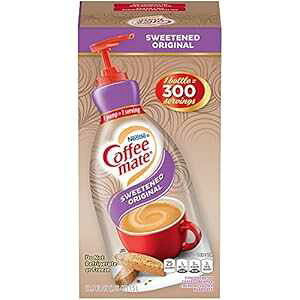 lXR[q[CgR[q[N[}[AIWiAZkt̃|v{gAisgpA①sA50.7IX Nestle Coffee mate Coffee Creamer, Sweetened Original, Concentrated Liquid Pump Bottle, N