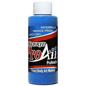 ShowOffs Body Art ProAiir Face and Body Painting Makeup - 2oz (60ml) Fluorescent Blue