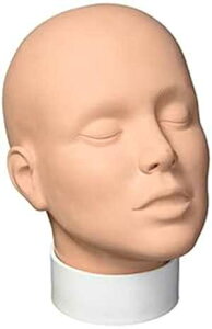 Mehron �v���̃��C�N�A�b�v�ƃt�F�C�X�y�C���e�B���O�̊w�����K���� Mehron Professional Makeup & Face ting Student Practice Head