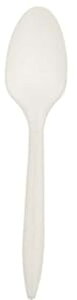 Crystalware TSPPWP1000 ĝĒd PP vX`bN eB[ Xv[AzCg (1000 pbN) Crystalware TSPPWP1000 Disposable Medium Weight PP Plastic Tea Spoons, White (Pack of 1000)