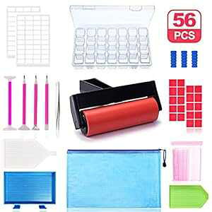 l܂͎q̃_ChyCeBO[[ƎhJ{bNXt5D_ChyCeBOc[ANZT[ Hulameda 5D Diamond ting Tools Accessories with Diamond ting Roller and Embroid
