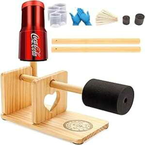 ^u[pؐHXH}`Jbv^[i[1A^u[pJbvXsi[4AG|LV^u[p4̃I/ItXCb`tc 1X, Wooden, HXH Multi Cup Turner for Tumblers,4X Cup Spinner for 