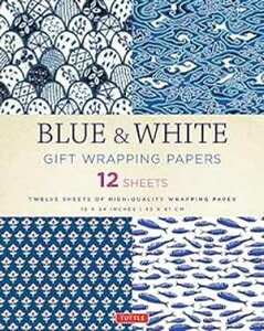 �u���[&�z���C�g�̃M�t�g���: 18 x 24�C���`�̕��12���B Tuttle Publishing Blue & White Gift Wrapping Papers: 12 Sheets of 18 x 24 inch Wrapping Paper
