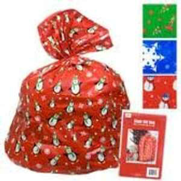 大きなギフトを包装するための巨大なギフトバッグ 2 パック (各バッグ 36 インチ x 44 インチ) Christmas House 2-Pack Giant Gift Bag for Wrapping Large Gifts (each bag 36 in x 44 in)