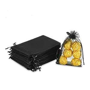Hopttreely 100 �� 4x6 (10x15cm) ����̋В��M�t�g�o�b�O�A�u���b�N�I�[�K���U�E�F�f�B���O�p�[�e�B�[�L�O�i�|�[�`�W���G���[�N���X�}�X�t�F�X�e�B�o���M�t�g�o�b�O Hopttreely 100PCS 4x6 (10x15cm) Sheer D