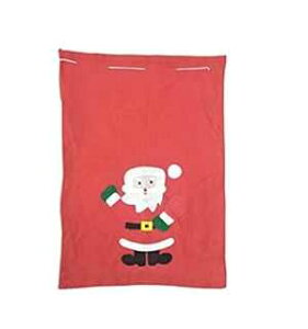 FixtureDisplays 20X28 Christmas Gift Bag Reusable Non-Woven Fabric Santa Claus Present Bag 15021-SANTA-2D