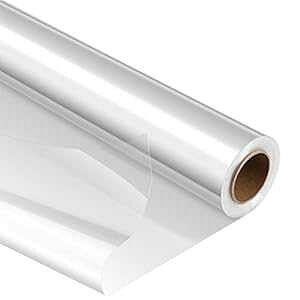 STOBOK NAZnbv[ - WJ 31.5 C` x 100 tB[g 3 ~̌̓ȃOtB Mtg ԗp NtgoXPbg  STOBOK Clear Cellophane Wrap Roll - Unfolded 