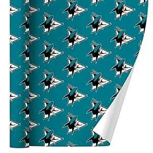 GRAPHICS & MORE NHL San Jose Sharks Logo Premium Roll Gift Wrap Wrapping Paper