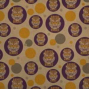 OtBbNƂ̑ oC[ xKY tBA[X ^CK[ v~A Ntg Mtg bv [ GRAPHICS & MORE Bayou Bengals Fierce Tiger Premium Kraft Gift Wrap Wrapping Paper Roll