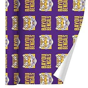 OtBbNƂ̑ oC[ xKY tBA[X ^CK[ Mtg [ GRAPHICS & MORE Bayou Bengals Fierce Tiger Gift Wrap Wrapping Paper Rolls