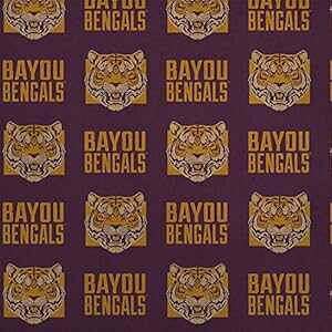 OtBbNƂ̑ oC[ xKY tBA[X ^CK[ v~A Ntg [ Mtg bsO  GRAPHICS & MORE Bayou Bengals Fierce Tiger Premium Kraft Roll Gift Wrap Wrapping Paper