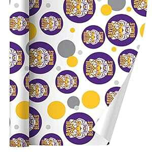 OtBbNƂ̑ oC[ xKY tBA[X ^CK[ Mtg [ GRAPHICS & MORE Bayou Bengals Fierce Tiger Gift Wrap Wrapping Paper Roll