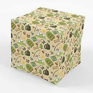 Lvp[eB[aMtg - ɐ܂肽30 x 20C` - 3 Stesha Party Camping Party Birthday Gift Wrap Paper - Folded Flat 30 x 20 Inch - 3 Sheets