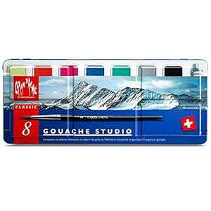 CREATIVE ART MATERIALS Caran D'ache Gouache Studio, 8 Pans (1000.308)