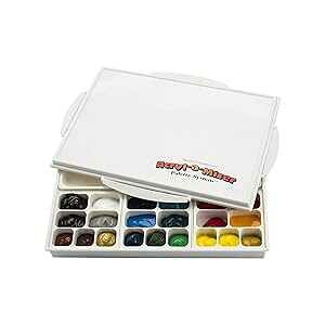 Creative Mark Acryl-A-Miser Artist Airtight Acrylic Palette for Saving t - Leak Proof, Multi Purpose, 21 Compartments