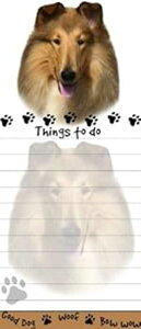 uCollie Magnetic List Padsvj[NȌ`̕tⳃpbh̃TCY8.5×3.5C`łB E&S Pets "Collie Magnetic List Pads" Uniquely Shaped Sticky Notepad Measures 8.5 by 3.5 Inches