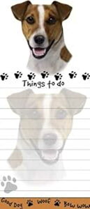 uWbN bZ }Olbg Xg pbhvj[NȌ`̕tⳃpbh̃TCY 8.5 x 3.5 C`łB E&S Pets "Jack Russell Magnetic List Pads" Uniquely Shaped Sticky Notepad Measures 8.5 by 3.5 Inches