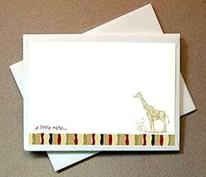 �T�t�@�� �m�[�g �J�[�h (�܂�ڂȂ��J�[�h�ƕ��� 24 ��) Little Notes by Comptime Safari Note Cards (24 Non-foldover Cards and Envelopes)